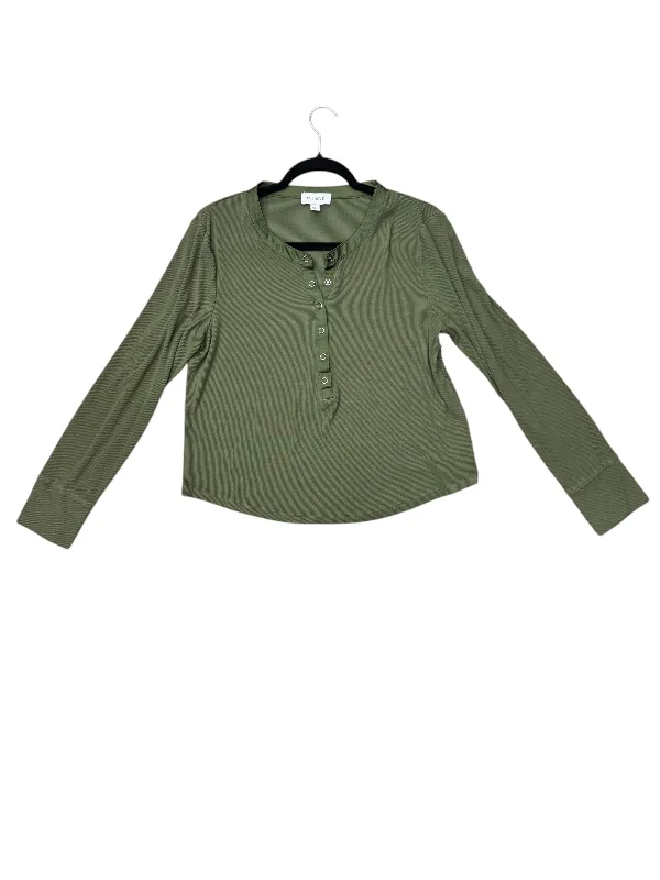 Dapper Suits Top Long Sleeve By Evereve In Green, Size: L