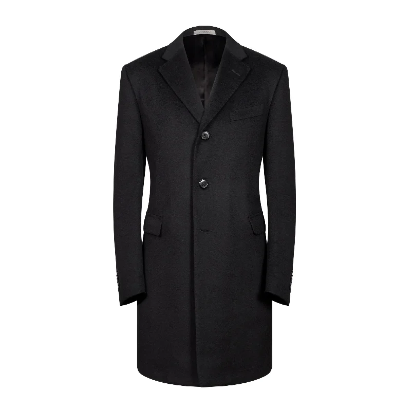 Sporty Sneakers CORNELIANI Wool Top Coat BLACK REG