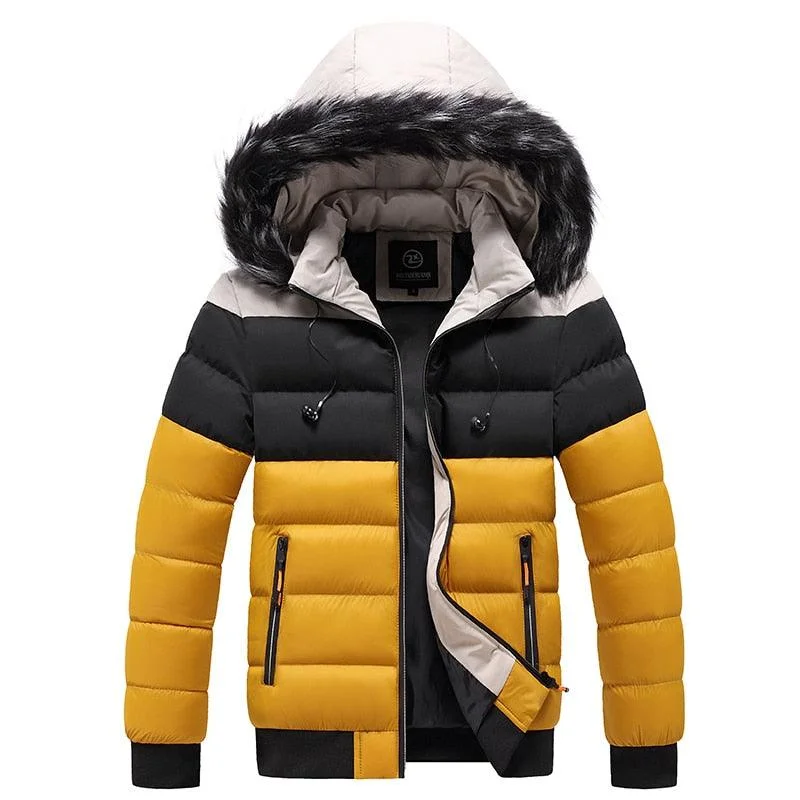 Work Clothes TL Unisex Detachable Hood Multi-Color Puffer Jacket