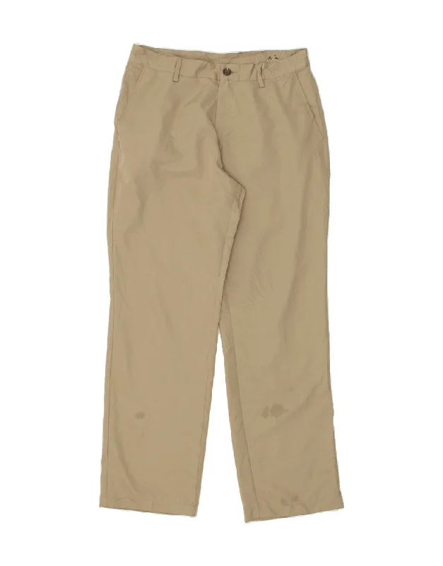 Street Style ADIDAS Mens Straight Chino Trousers W32 L32  Brown Polyester