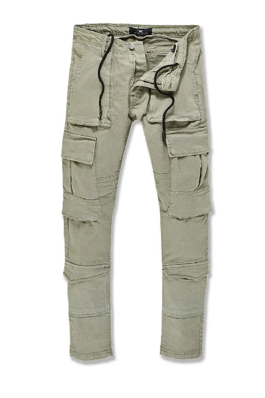 Printed Trousers Ross - Cairo Cargo Pants 2.0 (Olive)