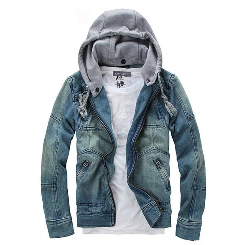 Statement Jackets Casual Fashion Men's Denim Jacket Comfortable Male Cowboy Jacket Plus Size M-XXXL MWJ089