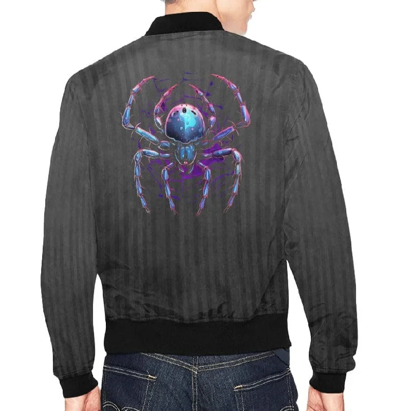 Comfy Sweatpants Men's Gothic Black Pattern With Spider Jacket