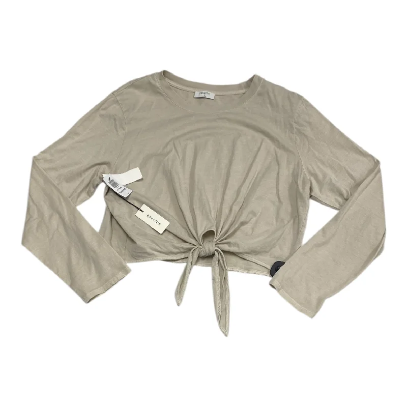 High-fashion Looks Top Long Sleeve By Babaton In Beige, Size: L