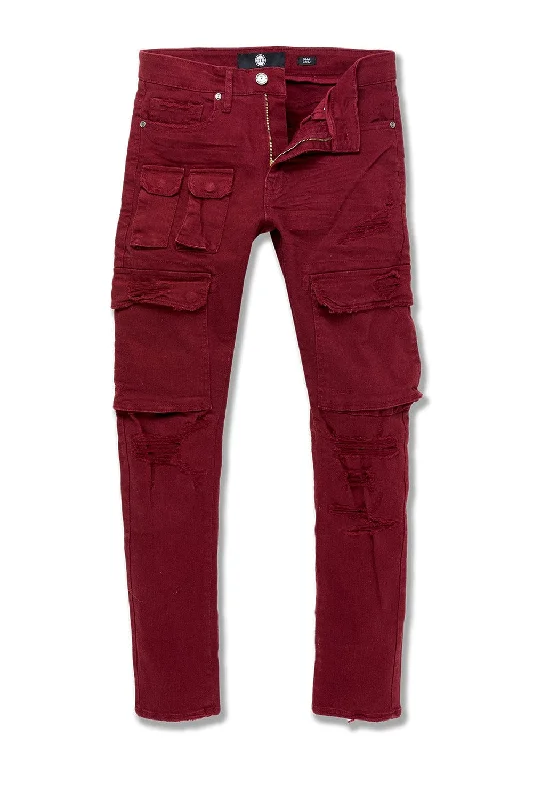 Vintage Fashion Sean - Tribeca Cargo Pants (Bordeaux)