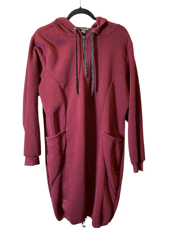 Sporty Looks Tunic Long Sleeve By Rouge In Purple, Size: 3x