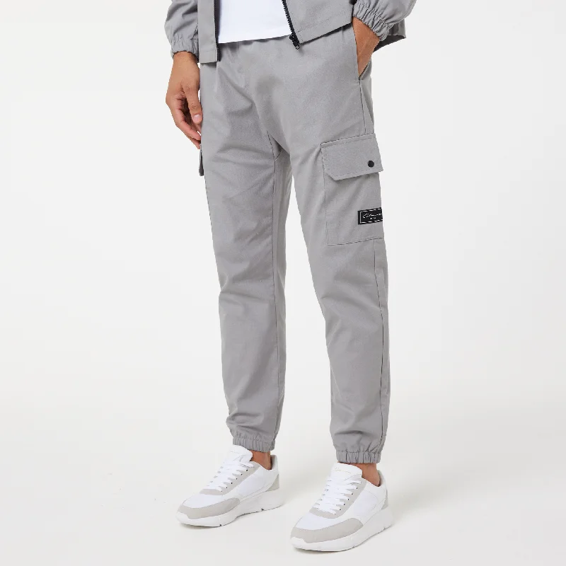 Street Style Utility Cargo Pant | Ice Grey