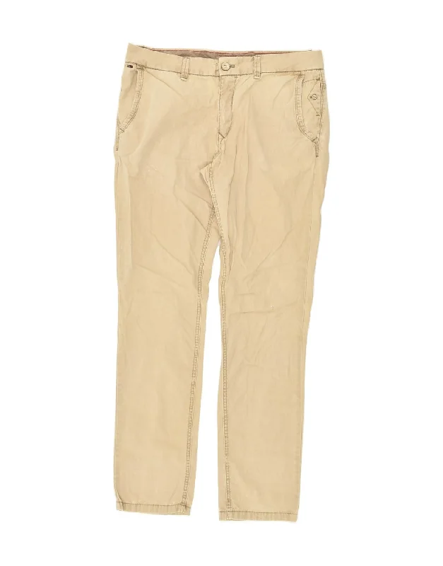 Street Boots TOMMY HILFIGER Mens Slim Chino Trousers W34 L32  Beige Cotton