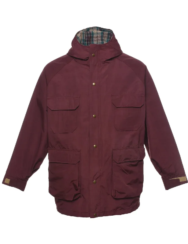 Winter Scarves Woolrich Maroon Jacket - L