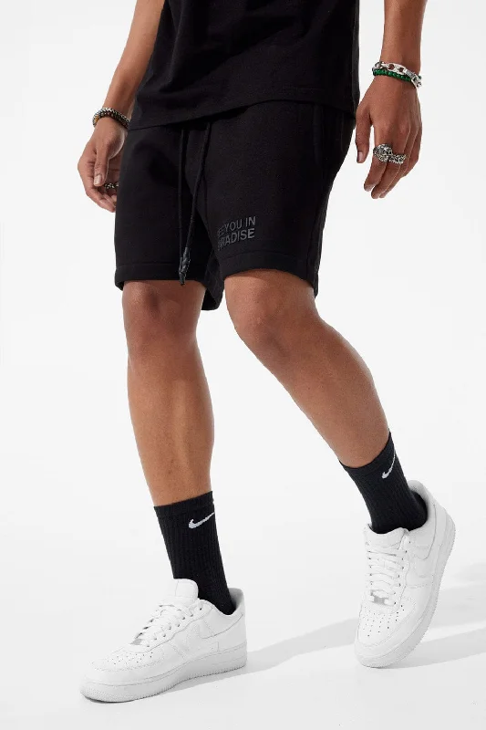 Urban Style Retro - Paradise Tonal Shorts (Black)