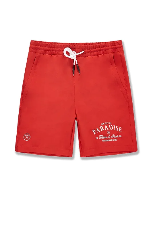 Slim Trousers Retro - El Paso Shorts (Red)