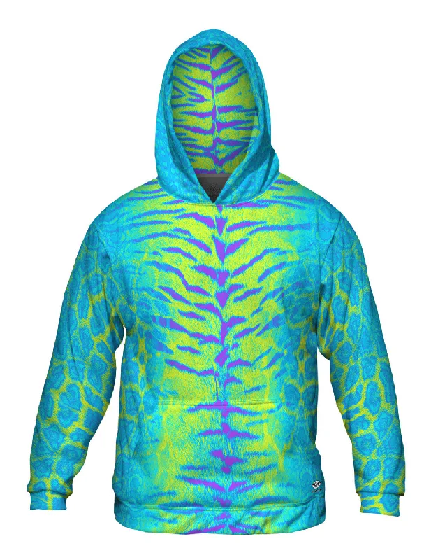 Sporty Jackets Tiger Leopard Skin Blue Purple Green