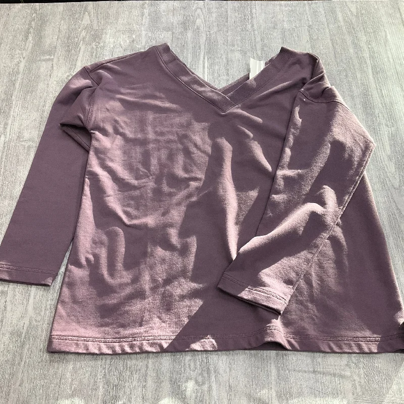 Business Attire Top Long Sleeve By J. Jill In Purple, Size: M