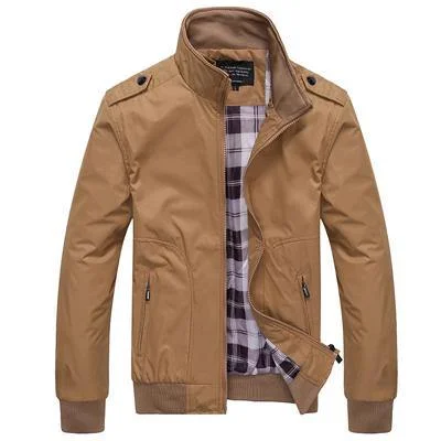 Warm Jackets Men's Sportswear Stand Collar Bomber Jackets