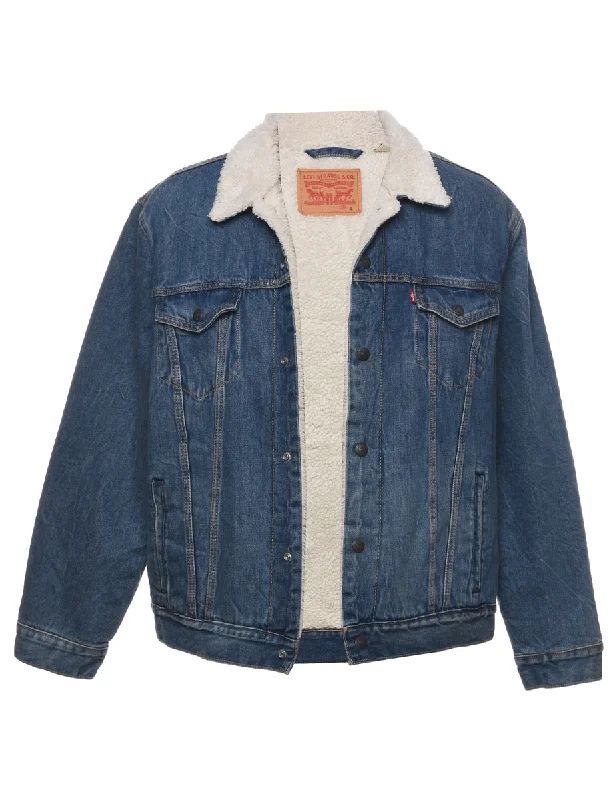 High-neck Sweaters Levi's Shearling Denim Jacket - L