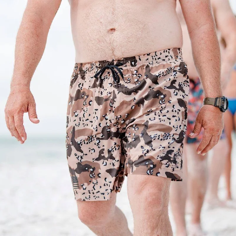 Preppy Style Grunt Trunks - Desert Camo