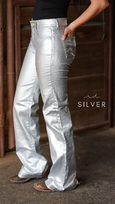 Urban Sneakers SILVER METALLIC SIGNATURE TROUSER DENIM