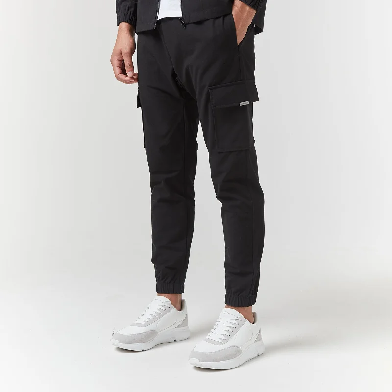 Urban Style Smart Utility Cargo Pant | Black