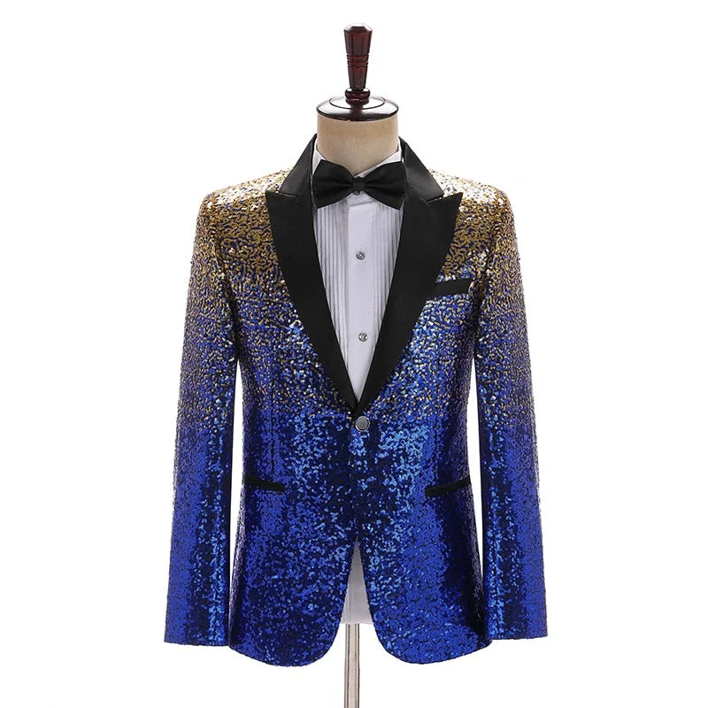 Cool Hoodies Men's Polyester Full Sleeve Single Button Closure Wedding Blazer