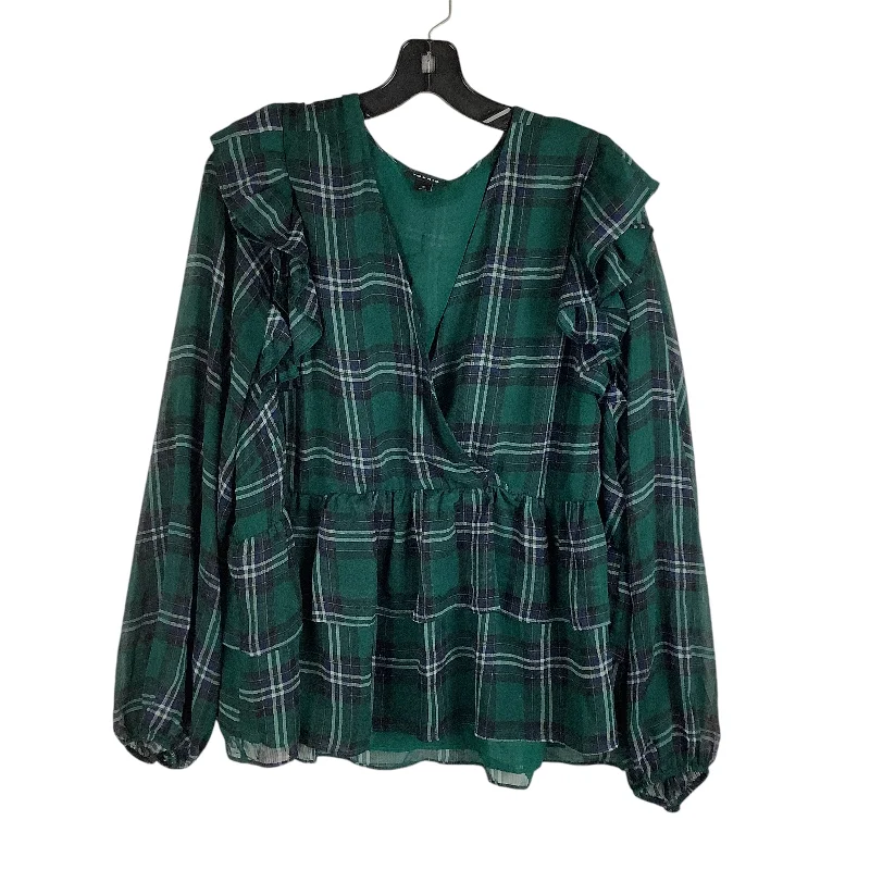 Leather Jackets Top Long Sleeve By Torrid In Green, Size: 3x