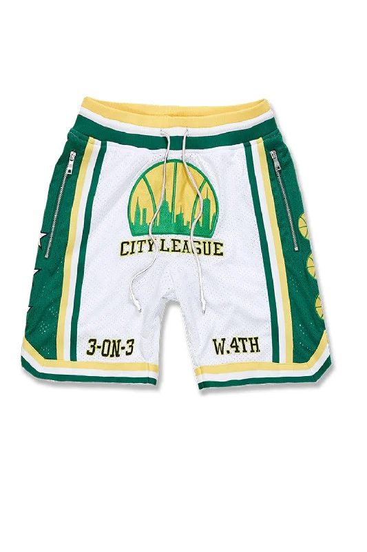 Casual Coats Retro - Emerald City Basketball Shorts (League Green)