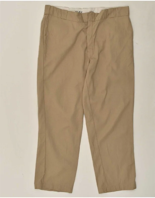 Casual Footwear DICKIES Mens 874 Original Fit Straight Chino Trousers W40 L30 Beige Cotton