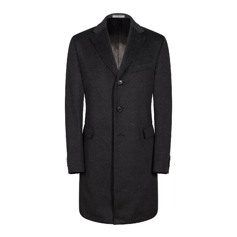 Layered Outfits CORNELIANI Wool Top Coat CHARCOAL REG