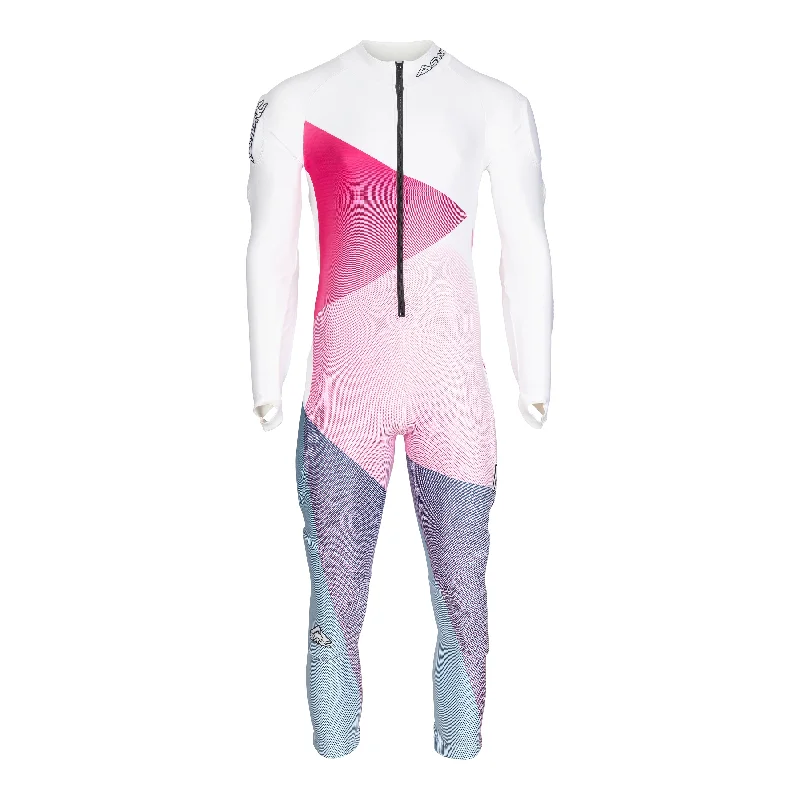 Knit Sweaters Sammi Adult Race Suit - White/Pink