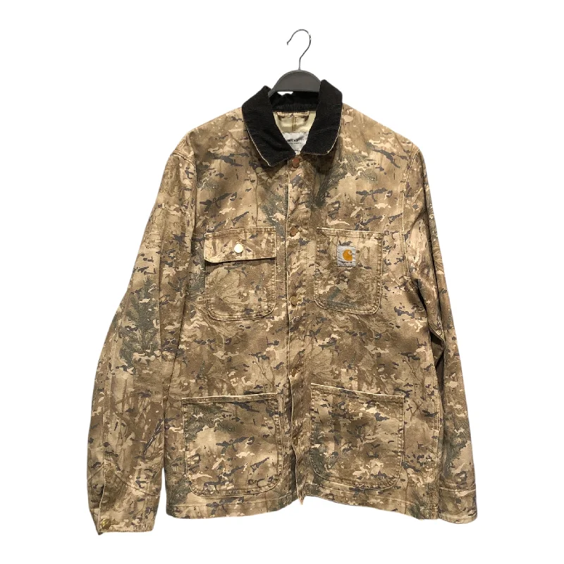 Hipster Style Carhartt/Jacket/M/Cotton/MLT/Camouflage/WIP Black Corduroy Collar