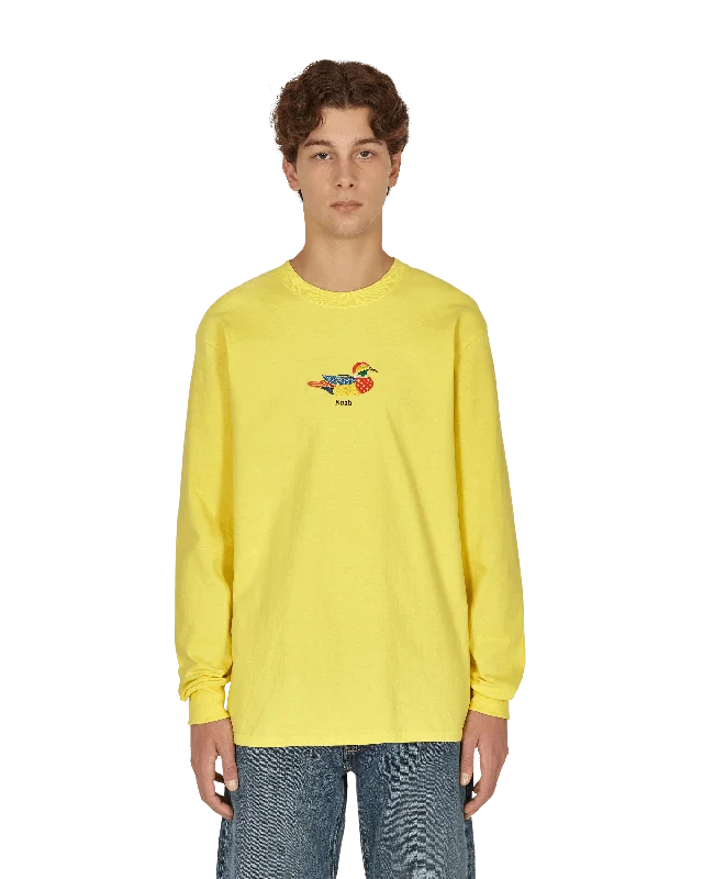 Designer Ties Duck Longsleeve T-Shirt Yellow