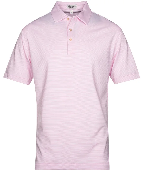 Street Shorts Jubilee Stripe Performance Polo Pink