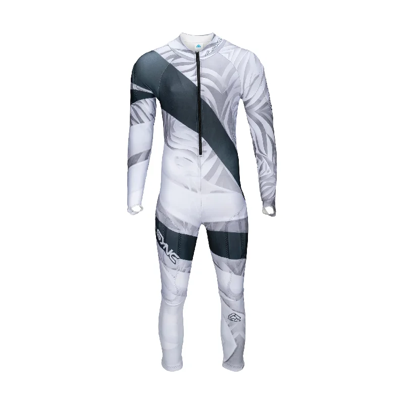 Casual Trousers Tiger Adult Race Suit - White/Black