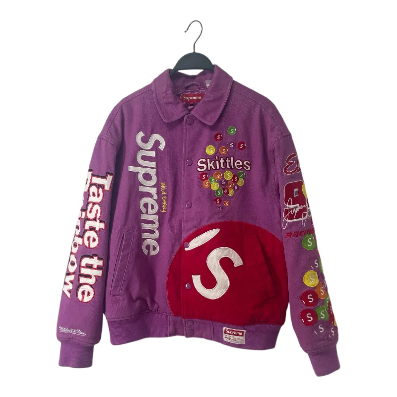 Leather Jackets Supreme/Jacket/S/Cotton/PNK/Graphic/SKITTLES