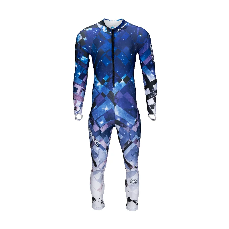 Funky Prints Stellar Adult Race Suit - Blue/Purple