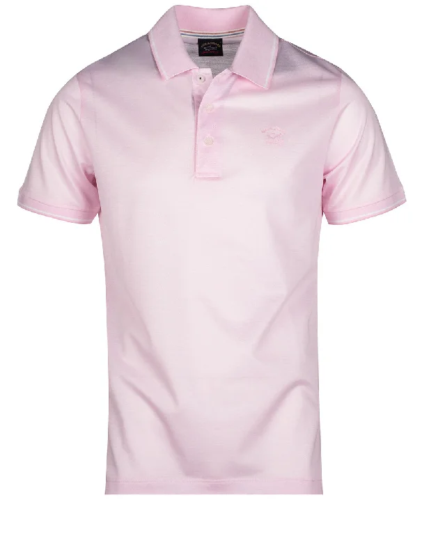 Minimalist Fashion Piqué Tech Polo Pink