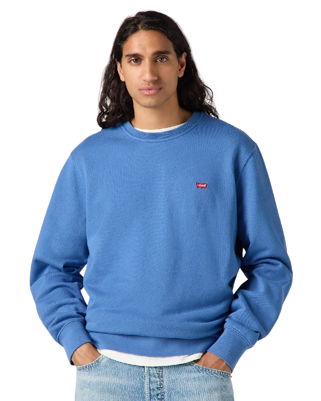 Quilted Jackets Original Housemark Crewneck Sweatshirt in Dutch Blue