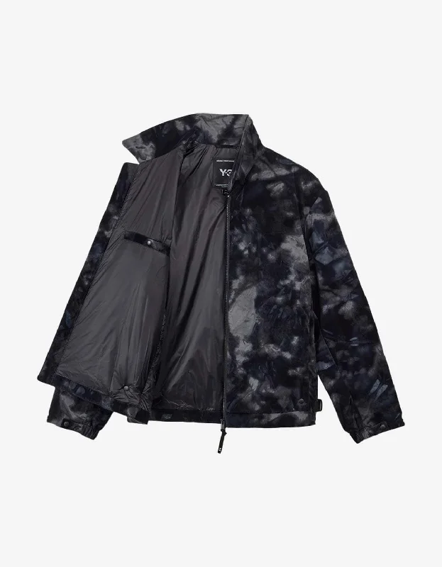 Wool Suits Y-3 Black All-over Print Flock Nylon Liner Jacket