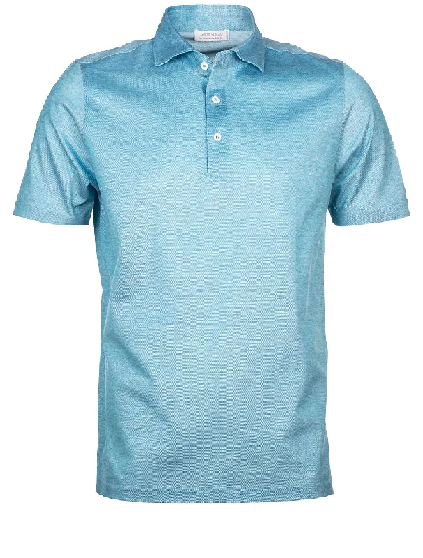 Street Jackets Pique Jersey Polo Turquoise