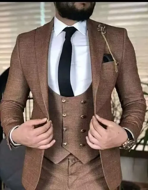 Activewear Gear Men wear three piece suit Custom