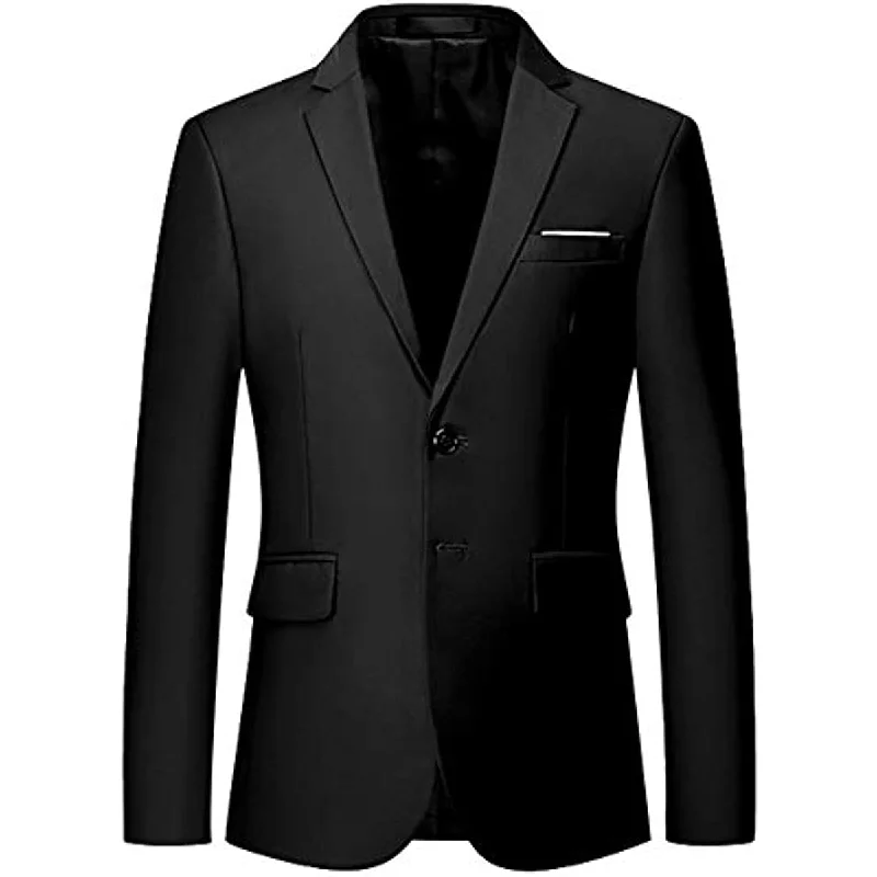 Street Style Men Slim Fit Suit Jacket Sport Coats Formal Dress Jacket 2 Button