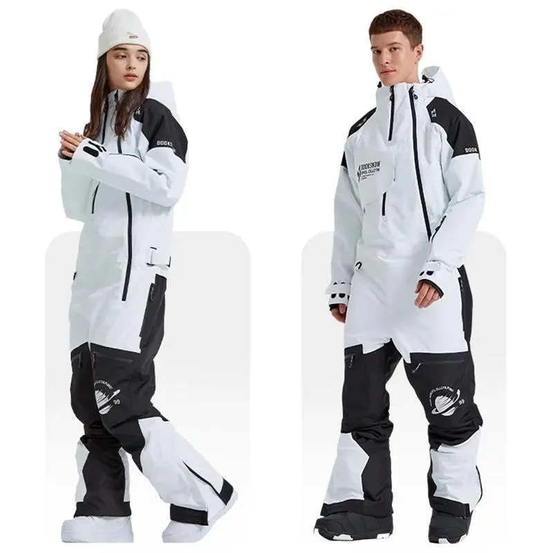 Formal Jackets Outdoor Hooded Ski Jumpsuits Coveralls One Piece Ski Suits