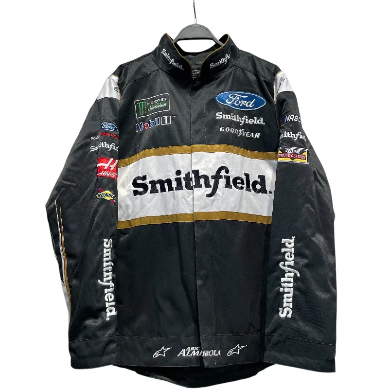 Street Denim Stewart-Haas/Jacket/L/Polyester/BLK/Graphic/ARIC ALMIROLA SMITHFIELD