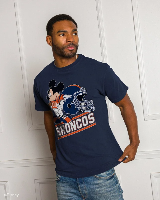 Turtleneck Sweaters Broncos Disney Mickey Came to Play Fan Tee