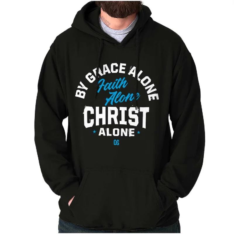 Casual Polos Grace Faith Christ Alone Hoodie