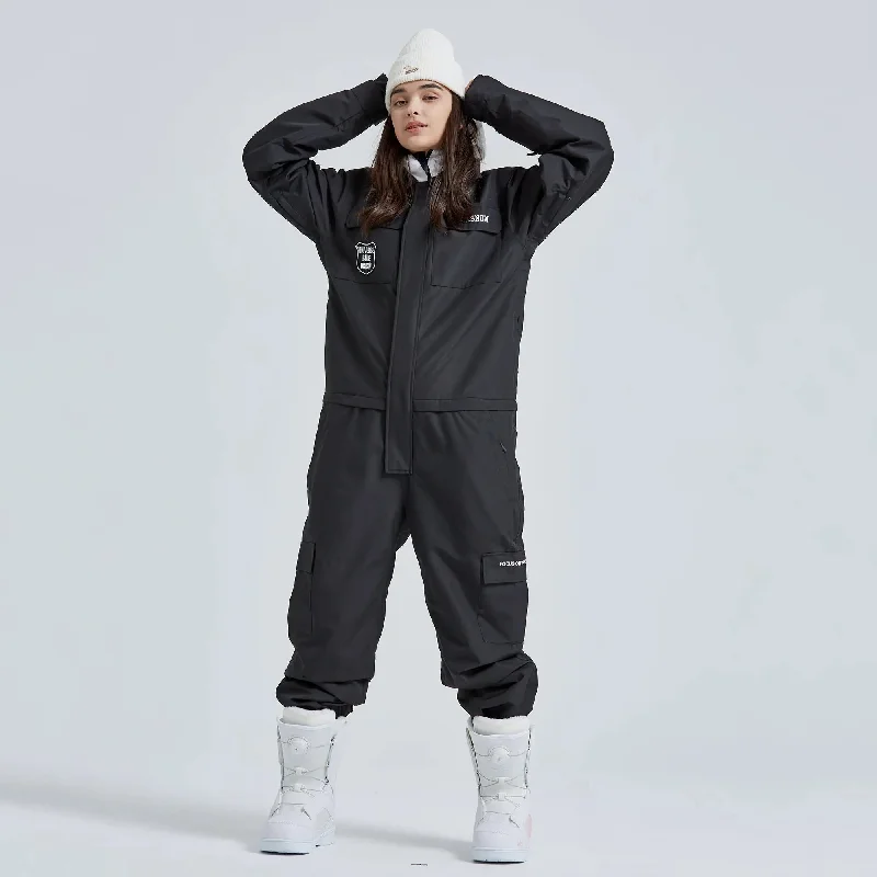 Street Graphic Tees Adult One Piece Ski Suits Waterproof Winter Snowsuits