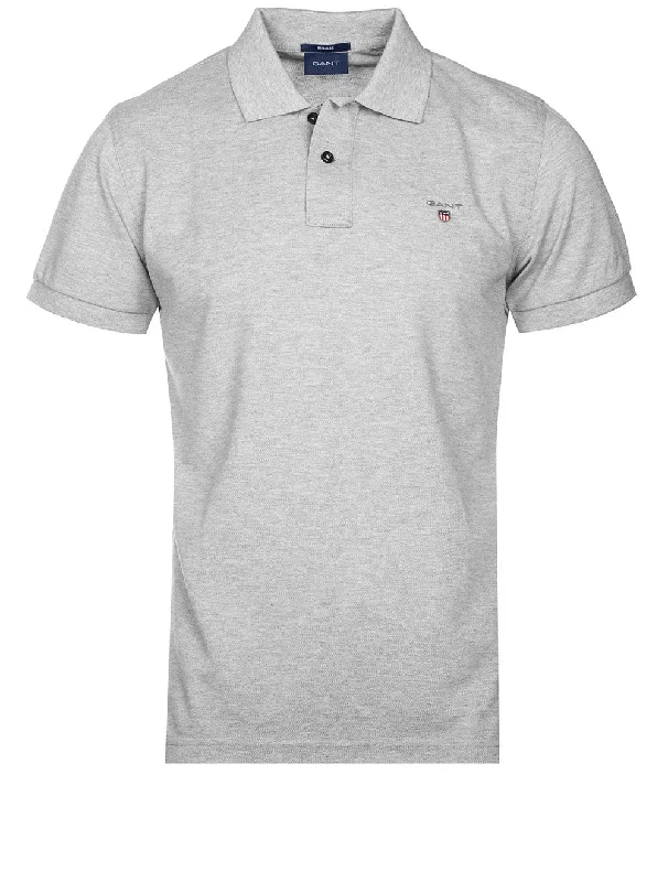 Street-inspired Original Piqué Polo Shirt Grey Melange