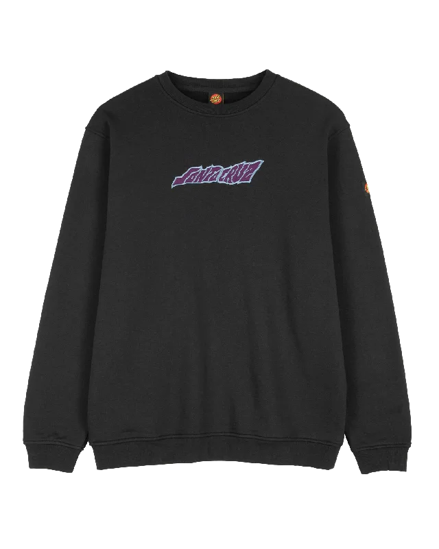 Warm Cardigans Creep Sweatshirt in Black