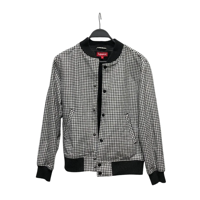 Chunky Sneakers Supreme/Jacket/S/Polyester/MLT/Gingham Check/BLK/WHT BOMBER JACKET