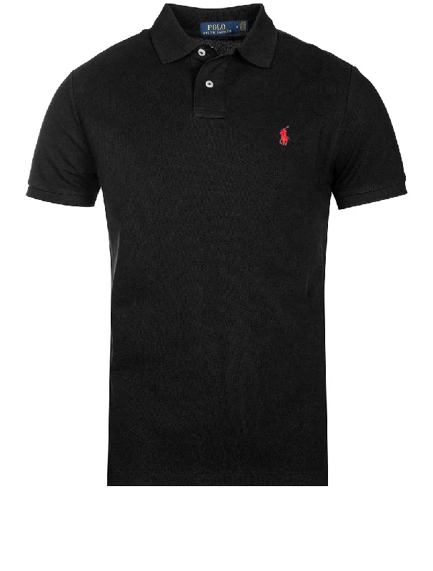 Winter Boots Basic Short Sleeve Polo Black