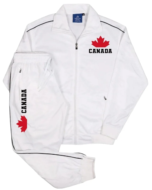 Stylish Trousers Men's Canada Print Designer Heritage Tracksuit With Track Jacket & Jogger Track Pants